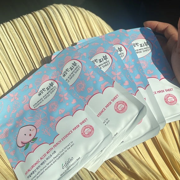 esfolio Other - esfolio Hyaluronic Acid With Peach Essence Mask Sheets